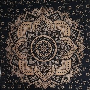 Queen size handmade mandala tapestry from India beautiful!